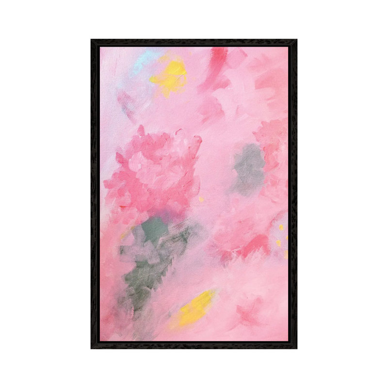 Abstract Bouquet by Ruby And B - Floater Frame Print on Canvas, 66.04 cm H x 45.72 cm W, Black Framed Canvas