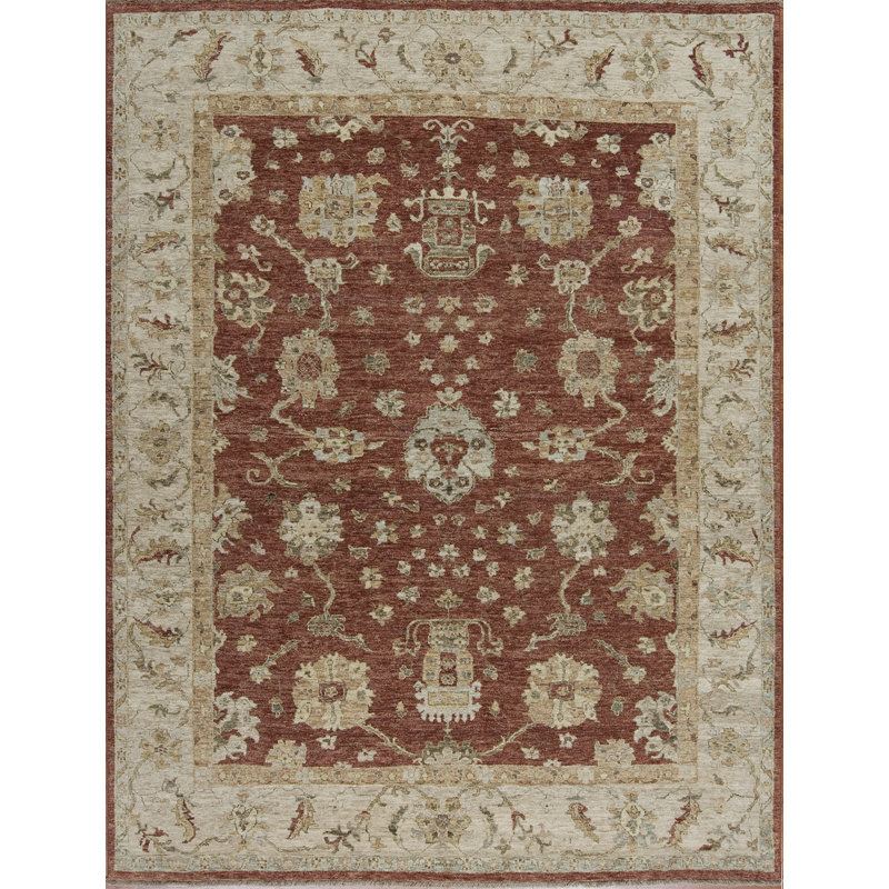 Essence Hand Knotted Wool Area Rug, Rectangle 8' x 10'