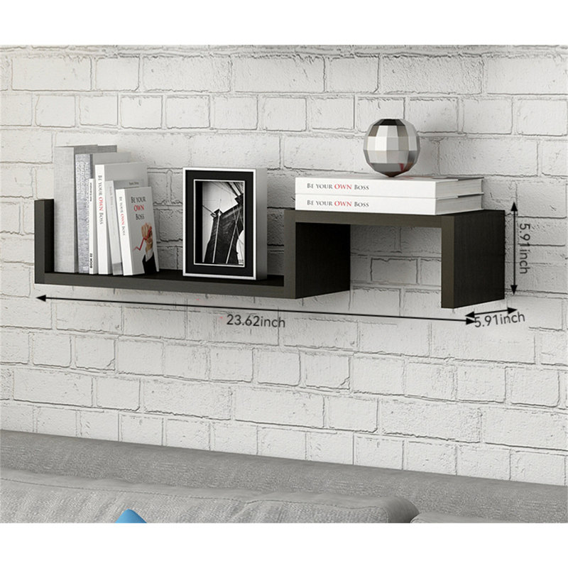 Cushendun Floating Shelf, Black
