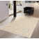 Casablanca Flatweave Wool Moroccan Area Rug in Ivory/Grey