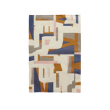 Fragments Abstract Hand Woven Flatweave Rectangle 5' x 7' Cotton Area Rug in Brown/White