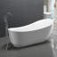 Baignoire de trempage autoportante en acrylique à fond plat 71 po. X 35 po. Talyah Series
