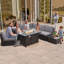 Ensemble de conversation modulaire en osier avec coussins 8 pièces OND3CF8-902529389