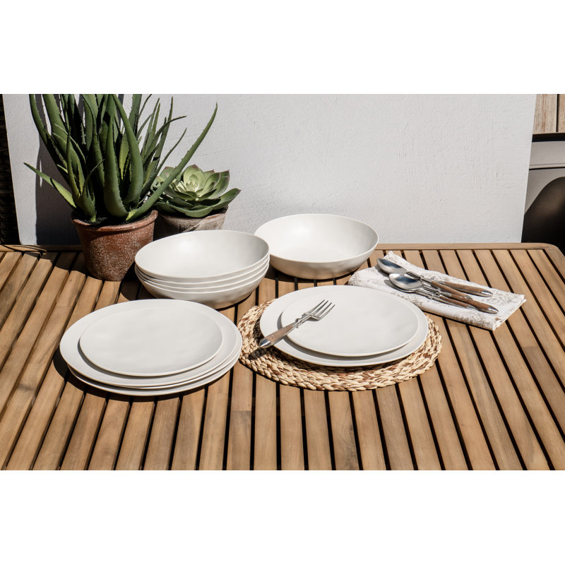 Organic NewWave Melamine Appetizer Plate - Cream - 6.8"