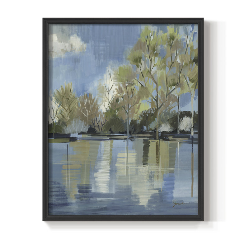 «Enchanted Forest I», reproduction encadrée - bois massif, Noir, H 28 po x l 22 po