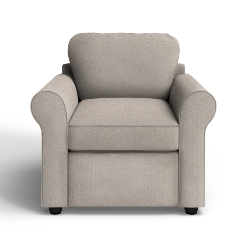 Fauteuil rembourré Warrington, Tissu performance colombe Indy