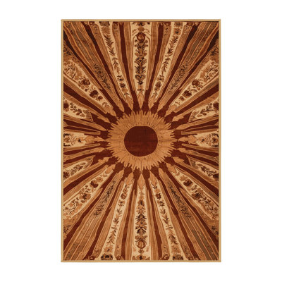 Machine Washable Persian Brown Area Rug