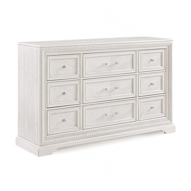 Meuble de rangement en bois avec commode à 6 tiroirs 1Pc