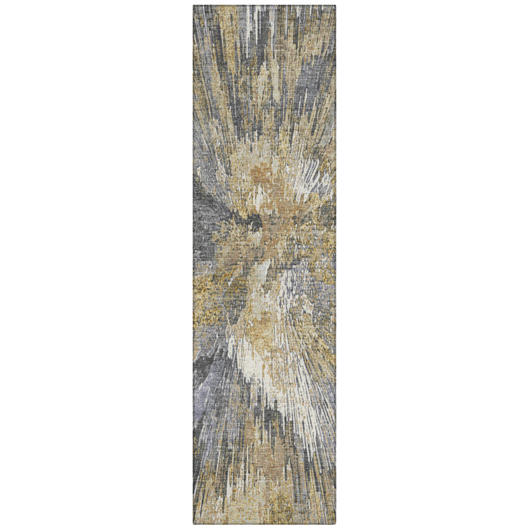 Machine Washable Indoor/Outdoor Pablo ACN2283 Abstract Rug