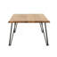 Natural And Matte Black Coffee Table With Hairpin Leg