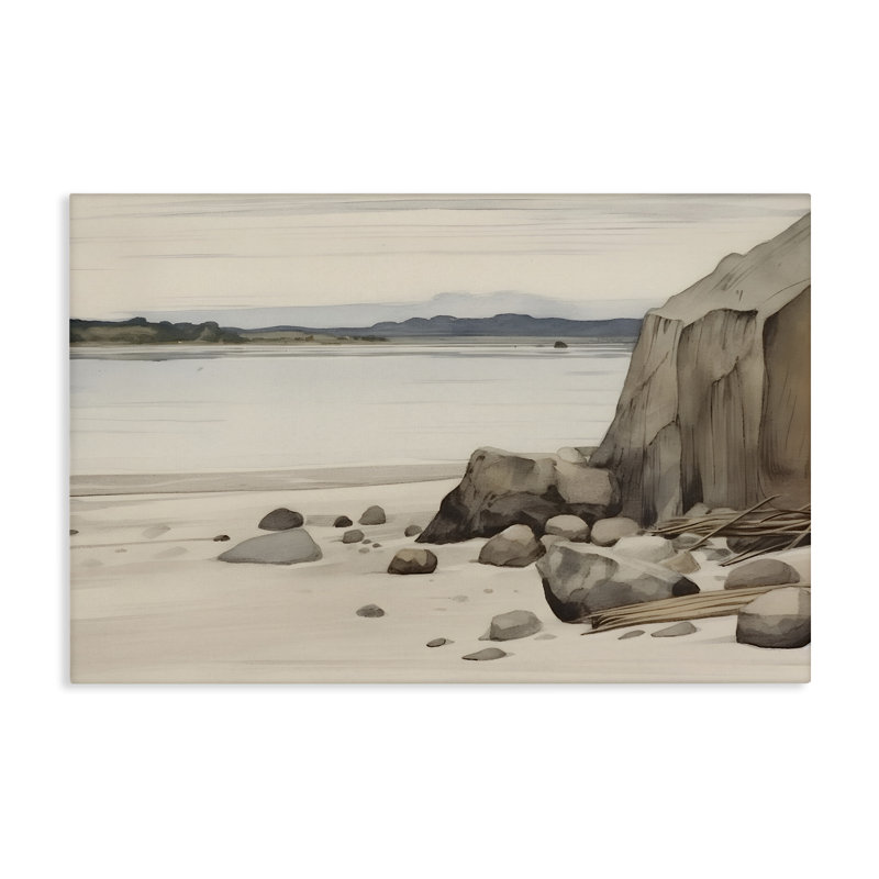 «Beach Cliff View» par Petal Prints Design, H 16 po x l 24 po