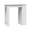 Fixed Table Glendale, High Kitchen Table, Peninsula With 3 Shelves, Auxiliary Counter, 103X50H105 Cm