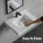24" Solid Surface Wall-Mounted Bathroom Sink