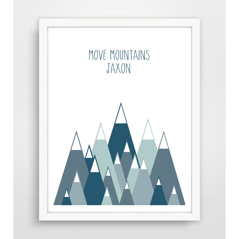 Déplacer les montagnes, impression sur papier personnalisée, H 10 po x l 8 po, Oui