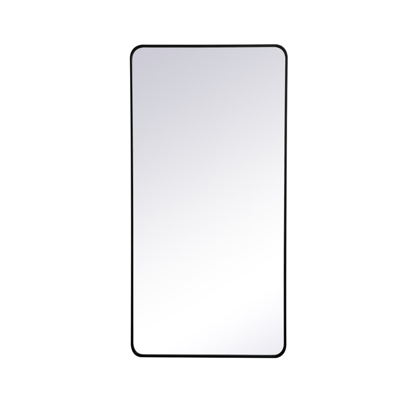 Miroir mural Sabine, Noir, 60 po x 30 po