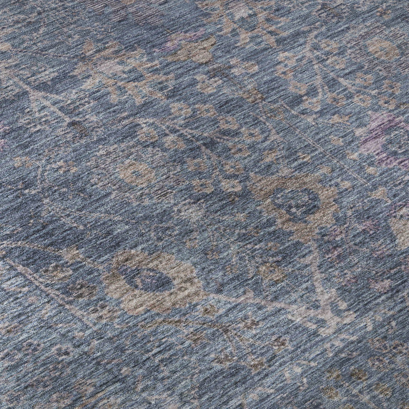 Premium Machine Washable Wayne AMF1106 Global Rug, Rectangle 3' x 5'