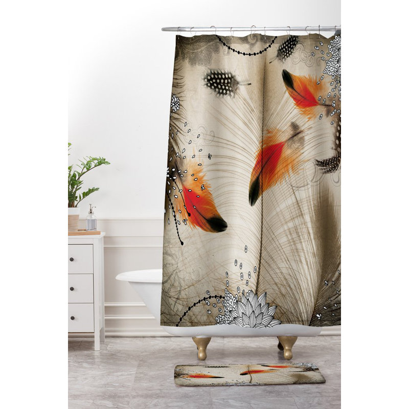Tapis pour salle de bain à danse plumes