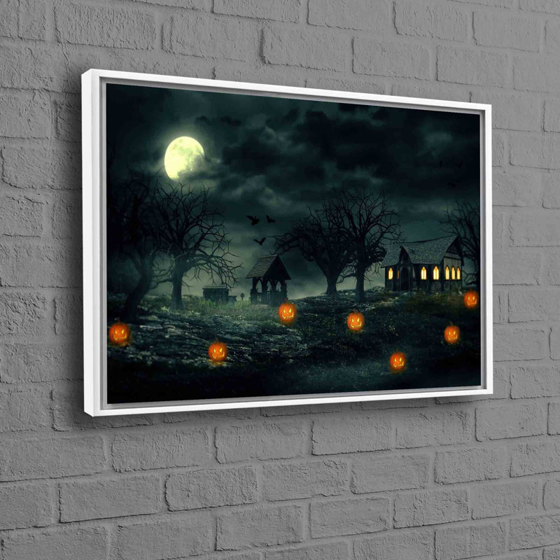 Grande décoration murale d'Halloween sur le thème de la fête d'Horreur avec une œuvre d'art de sorcière effrayante, idéale pour la décoration de salon et la décoration de fête