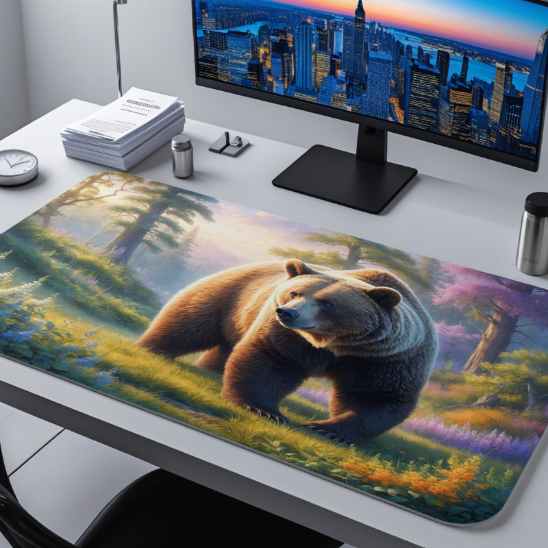 Polyester Desk Pad, 31.5x15.5