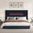 Lorianna Corduroy Upholstered Platform Bed with Integrated Fireplace-1537769270-1537769271