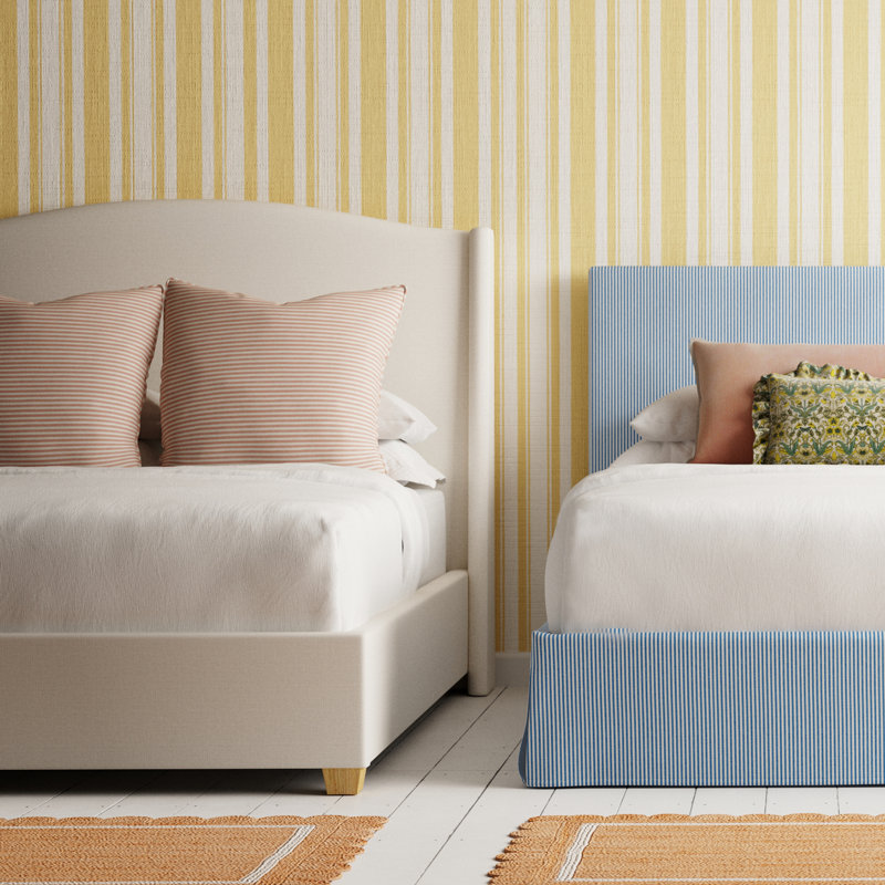 Allis Upholstered Wingback Bed | Elegant & Classic Style