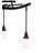 72" Long Winter Solstice Revival Goblet 5 Light Oblong Chandelier