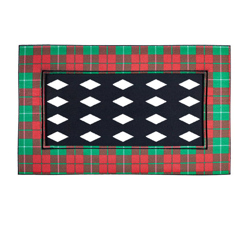 Tapis de porte antidérapant Linsk Christmas