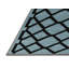 Tapis gris en treillis lavable à la machine-667665764