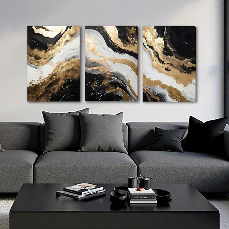 3 Piece Wrapped Canvas Wall Art