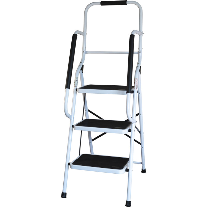 3 - Step Metal Folding Step Stool
