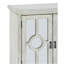 Armoire de rangement classique classique blanc antique 1Pc avec portes miroir