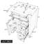 Meuble-lavabo blanc de 24 po avec lavabo-1443406284