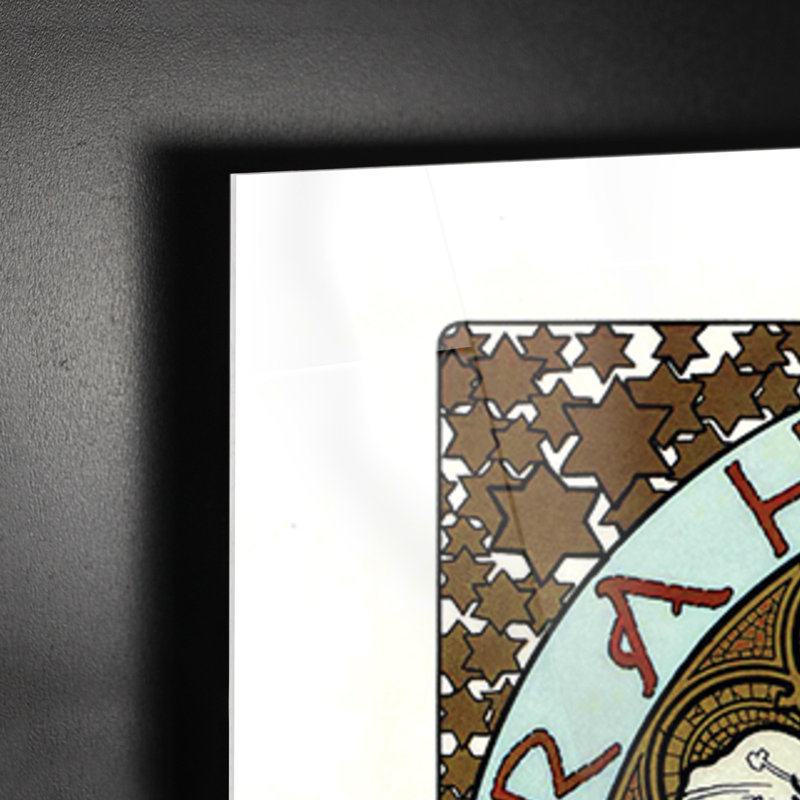 In Honor of Sarah Bernhardt by Alphonse Mucha - Rectangle Painting