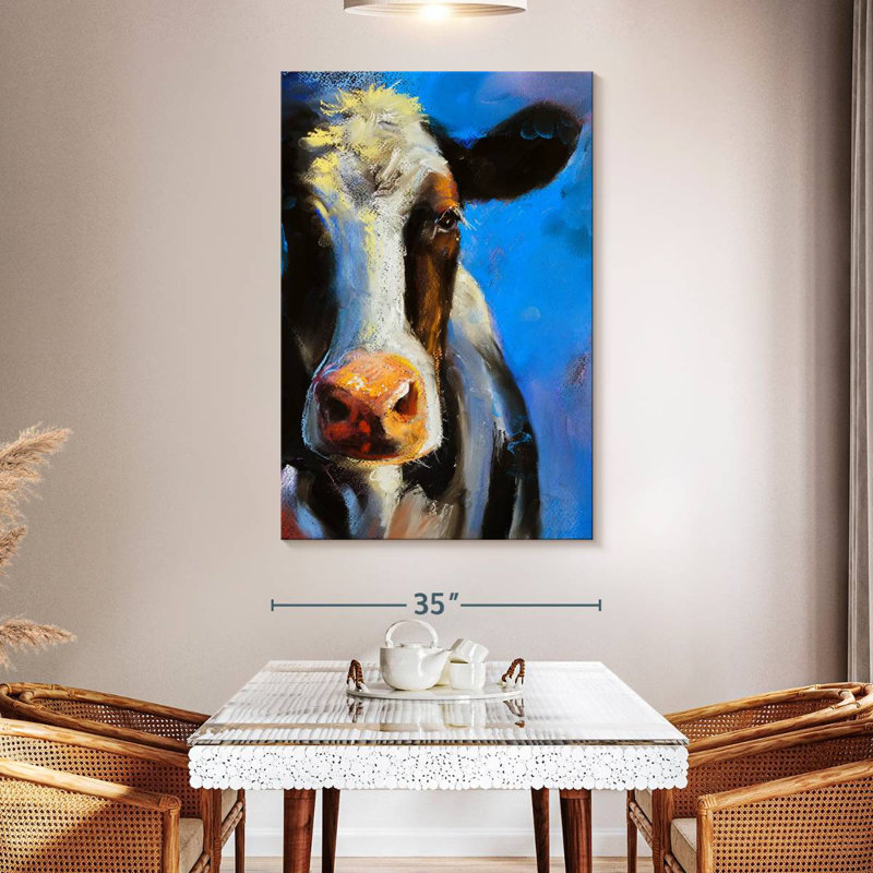 Visage de vache Brampt, H 51 po x l 34 po