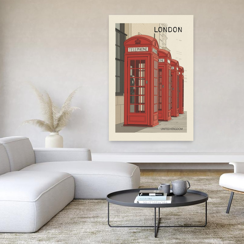 Art mural mural classique de Londres, 60" H x 40" W