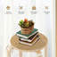 Tabouret court en bois massif-2083594589