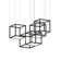 Cubix 12 - Light Dimmable LED Square / Rectangle Chandelier