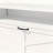 White Metal Shoe Cabinet with Flip Drawers