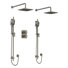 Système de douche thermostatique et à pression équilibrée Fresk ™ 3/4 "avec fonctions multiples, y compris les jets pour le corps