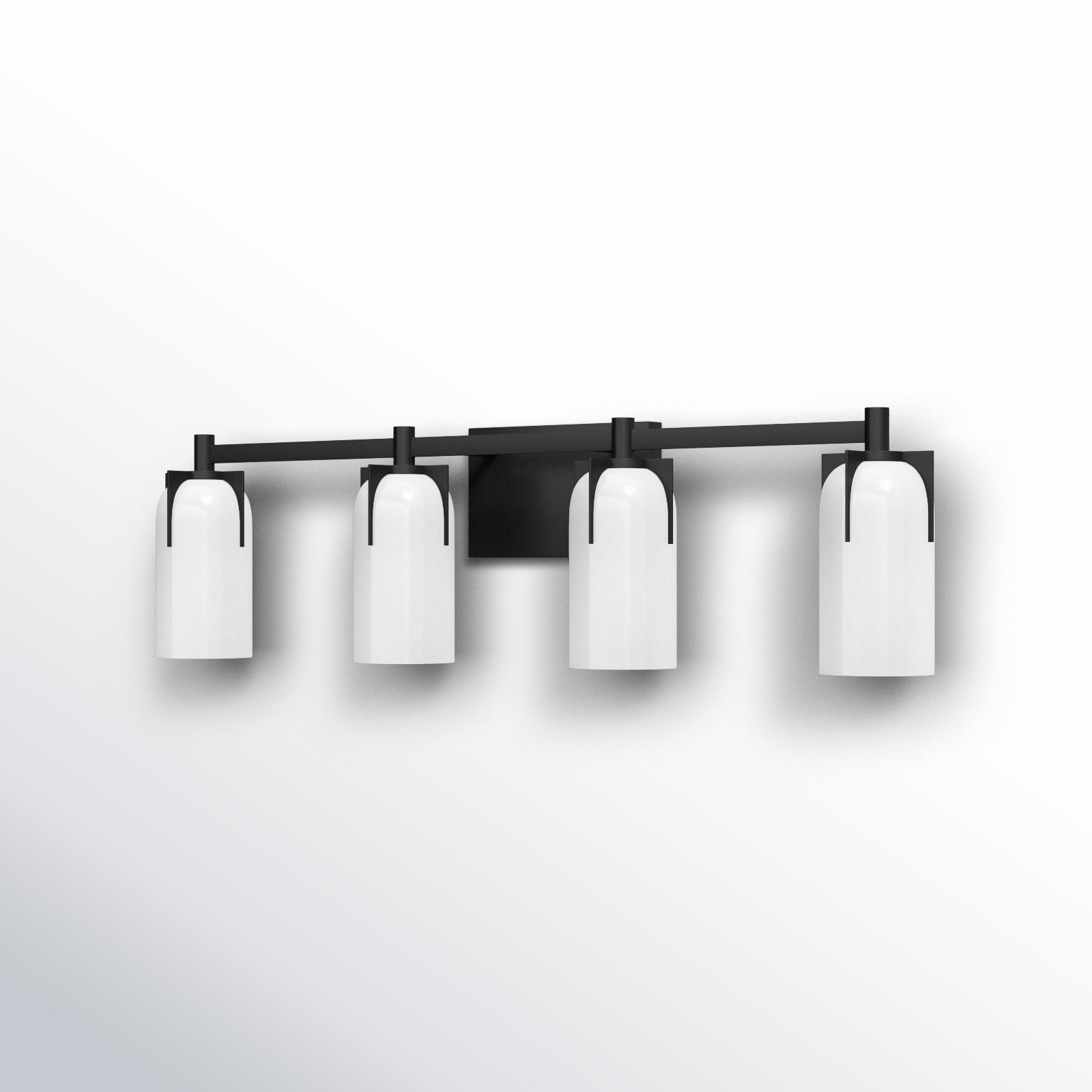 Irela 3 - Light Vanity Light, Black, 4 Lights, 8.5" H x 32" W x 32" D