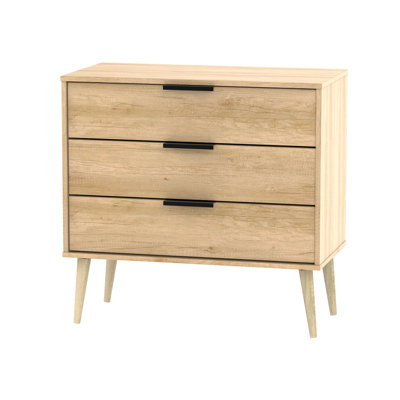Fully Assembled Euart 3 Drawer Chest
