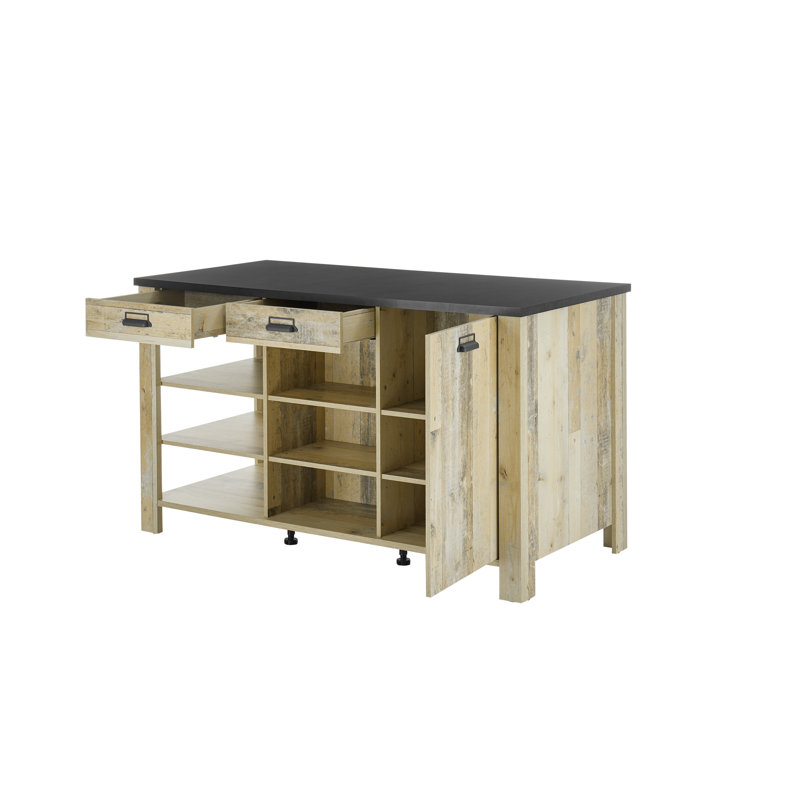 93cm Kitchen Pantry, Natural