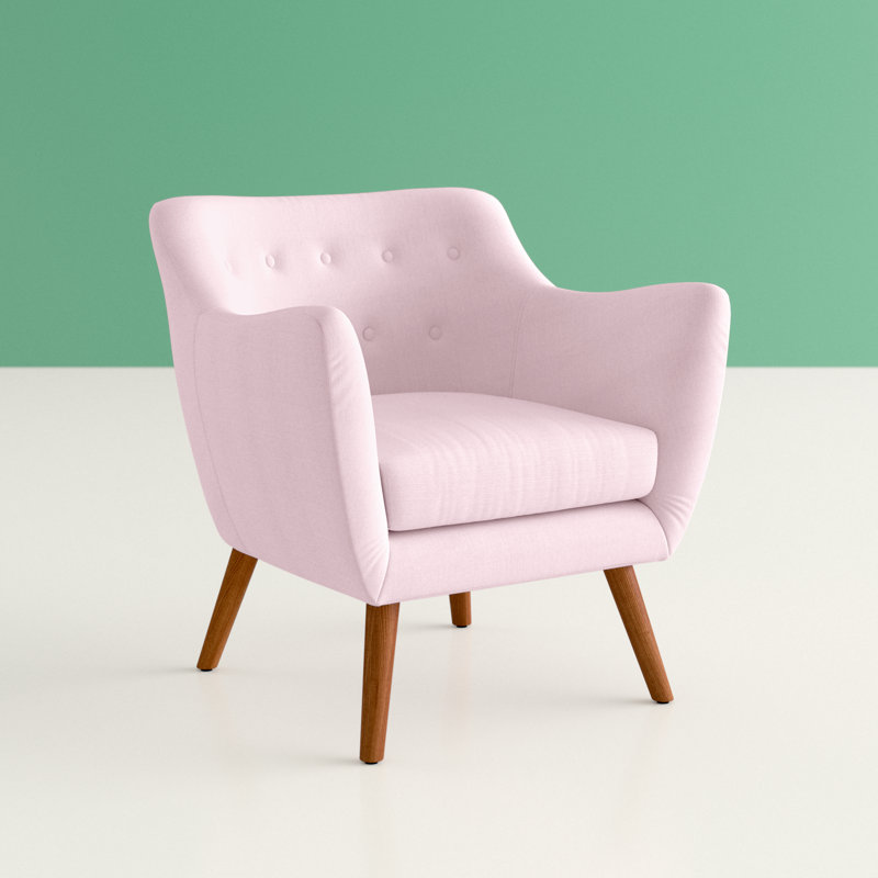 Carvajal Upholstered Armchair, Pink