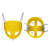 Winado Rubber Bucket Swing Swing Seat with Mounting Hangers and Chains-57360382
