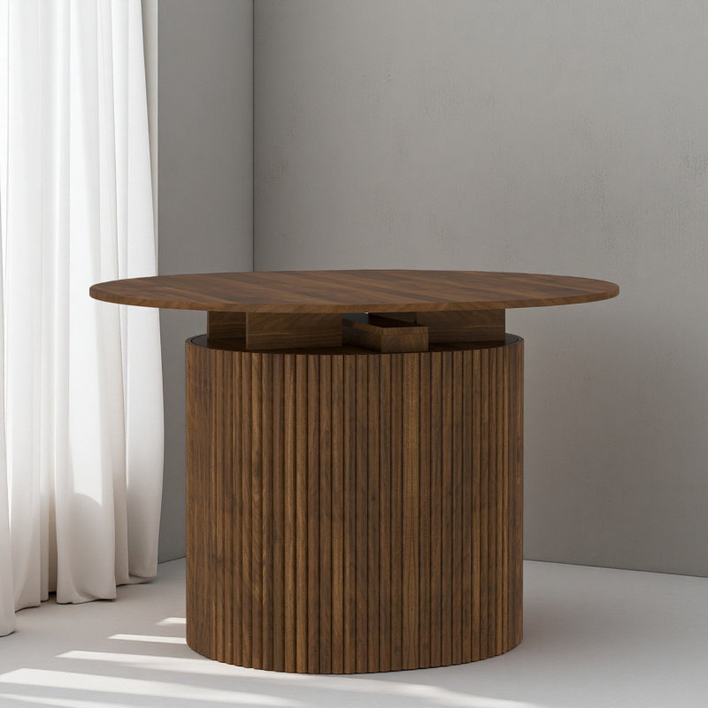 Table de salle à manger extensible pliable pour 1 à 10 personnes, Brown