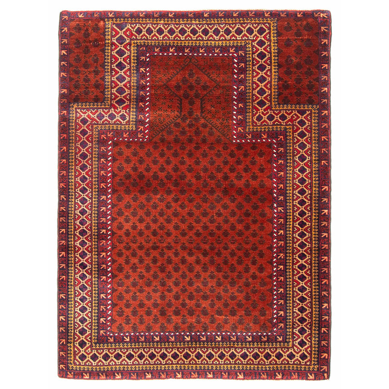 Teimani Copper Rug 3'1" x 4'4"