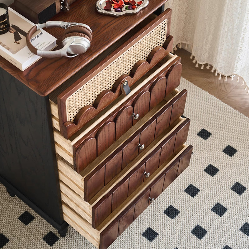 Armoire de rangement à tiroirs, Brun