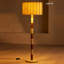 Beige + papier brun + bois massif + lampes sur pied Free Stone
