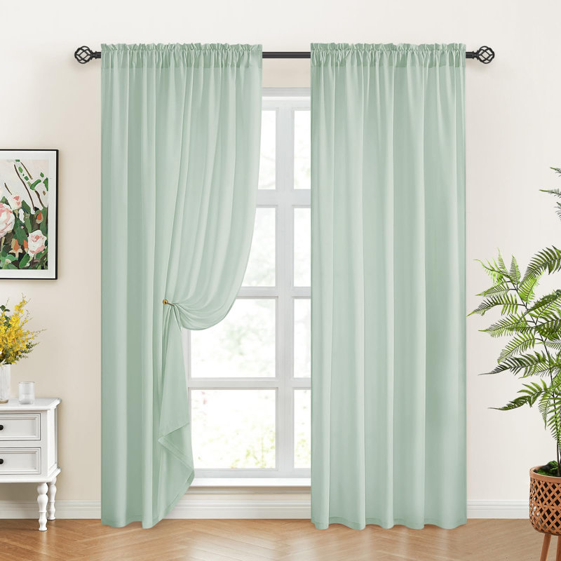 Rideaux transparents non-transparents Sage