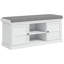 Banc de rangement pour chaussures avec coussin, armoire d'entrée moderne en MDF pour la maison